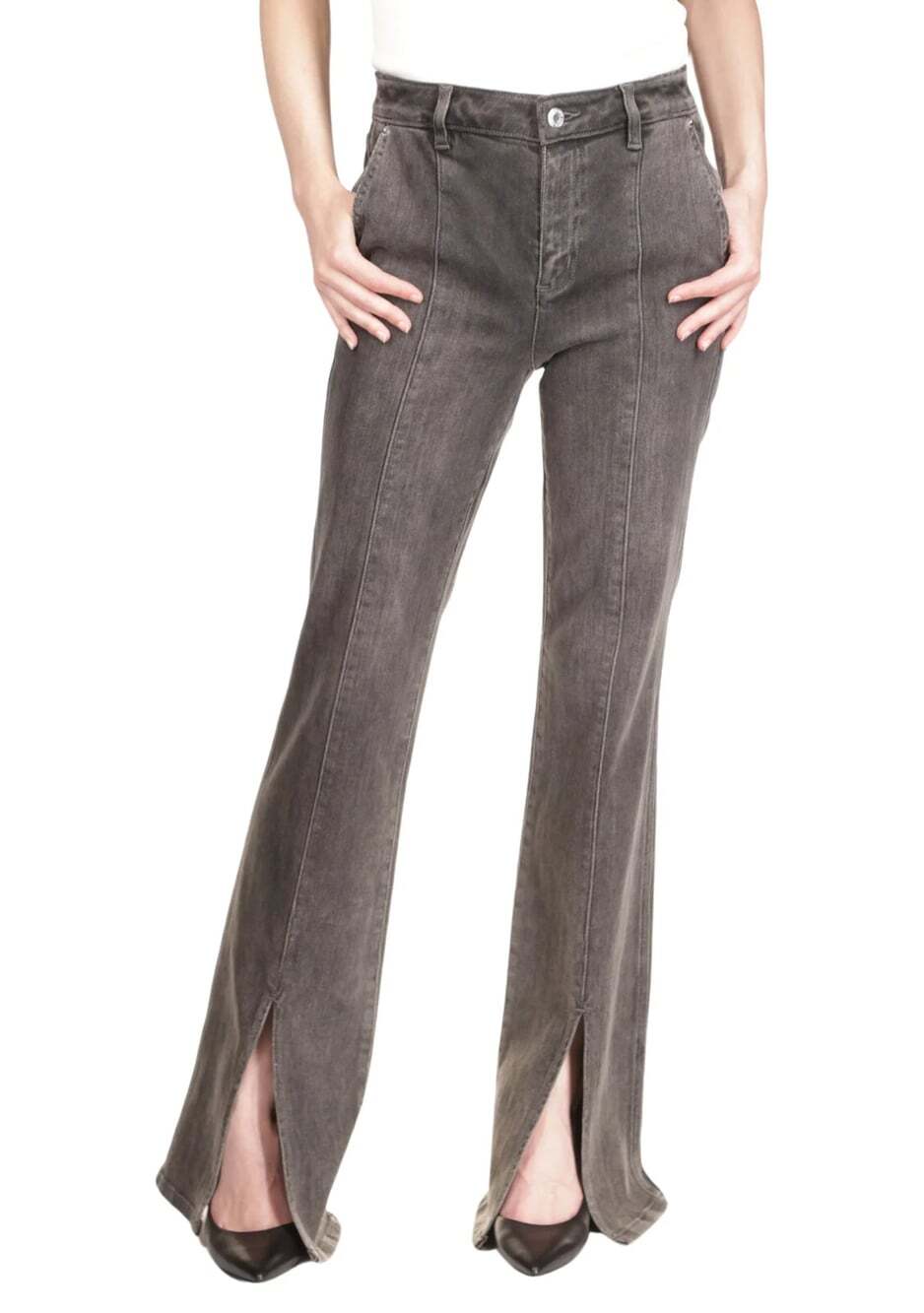NEW! MICHAEL Michael Kors Women's 14 Slit Flared-Leg Jeans NWT $155